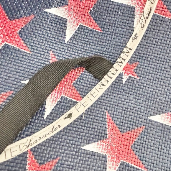 New PETER GRIMM Unisex Blue Red Stars Patriotic THE PYRAMID Hat Paper Chin Strap - Picture 6 of 9